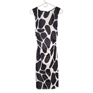 SHEIN Black and White Backless Dress